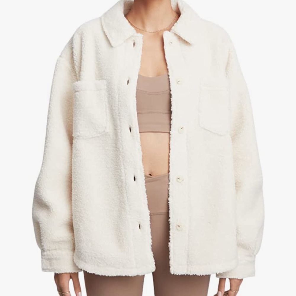 Bandier x Sincerely Jules Sherpa jacket